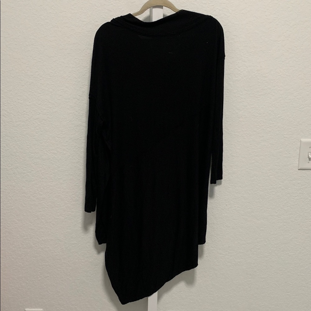 We the Free Free People Grapevine Black Long Sleeve Tunic Top Size Medium - Picture 5 of 8